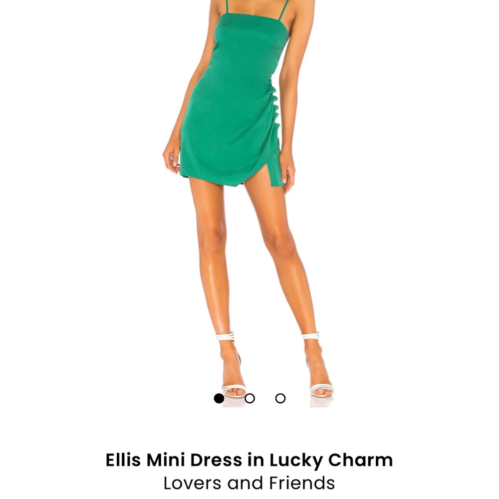 Lovers + Friends Vibrant Green Mini Dress